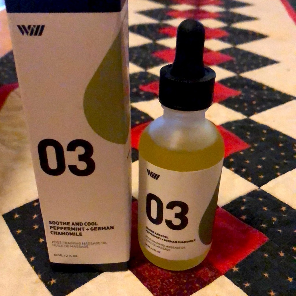 Way of will Post-Training Massage Oil  NIB